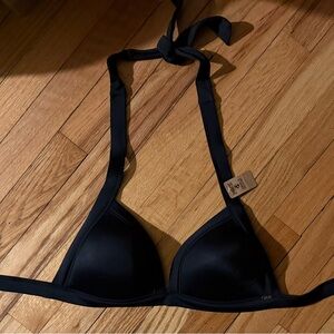 New Victoria's Secret xl Black triangle padded swim top